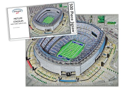 New York Jets/Giants NFL MetLife Stadium Art Jigsaw Puzzle